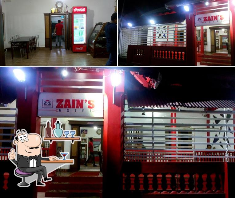 The interior of Zain's Hotel