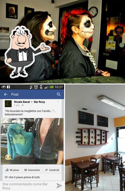 Gli interni di Bar Rosy