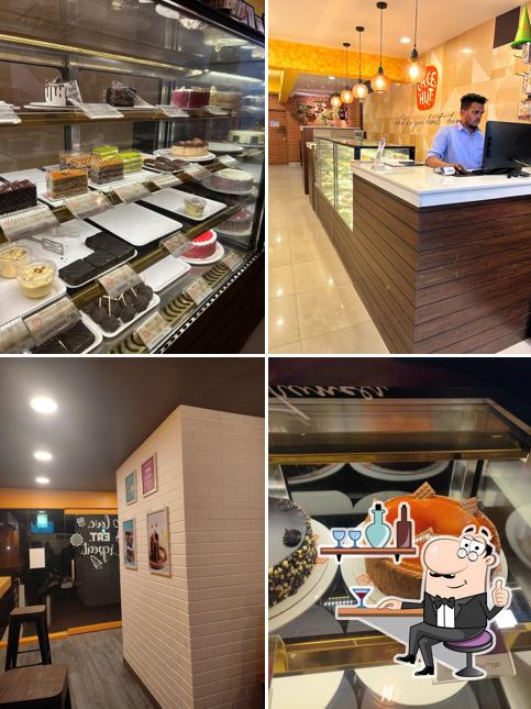 The interior of Cake hut