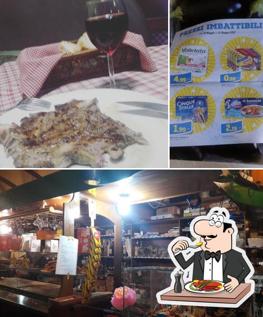 La cibo e vino del ristorante