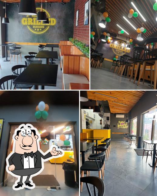 The interior of Biggies Burger : Sambalpur