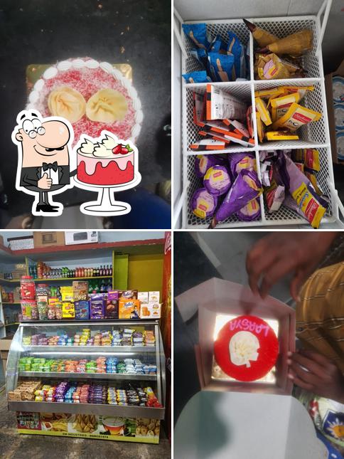 Red velvet cake at Harsha Bakery & Cool Drinks