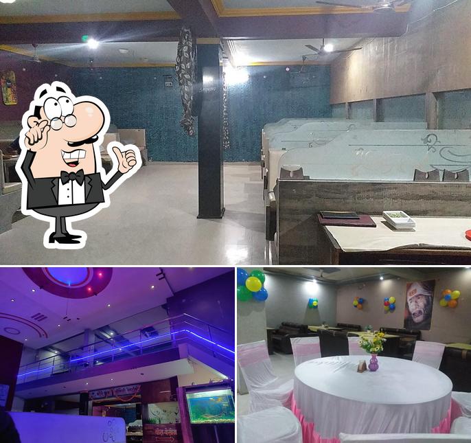 The interior of Moreshwar family Restaurant