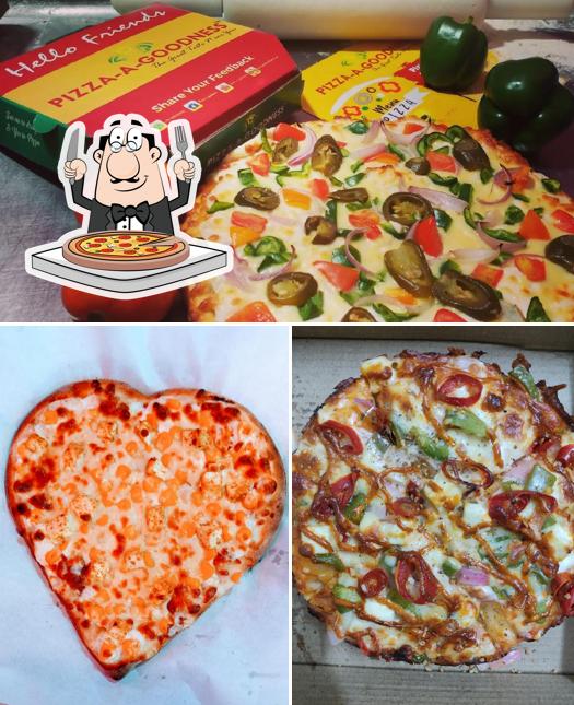 Try out pizza at Pizza-A-Goodness Noida