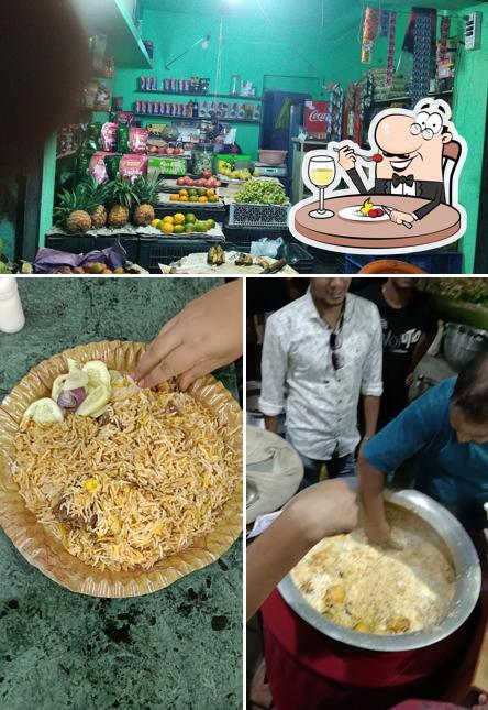 Among various things one can find food and interior at ROYAL BEEF BIRYANI