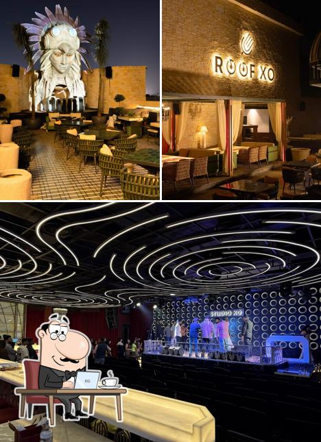 The interior of Studio XO Bar Kanpur