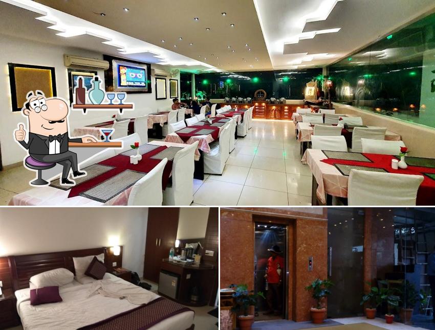 The interior of Taj Inn Hotel