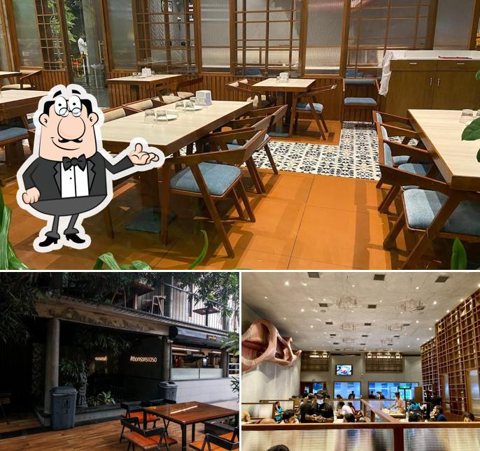 Take a seat at one of the tables at Thomson's Casa