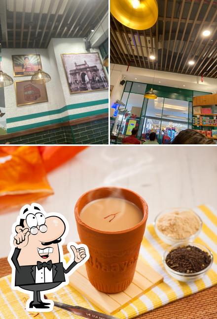 The photo of interior and beverage at Chaayos Cafe at Inorbit Malad