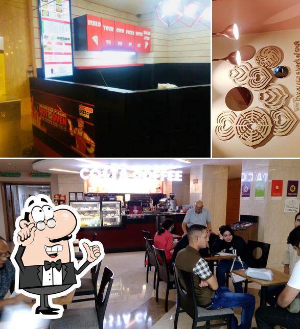 The interior of Costa Coffee