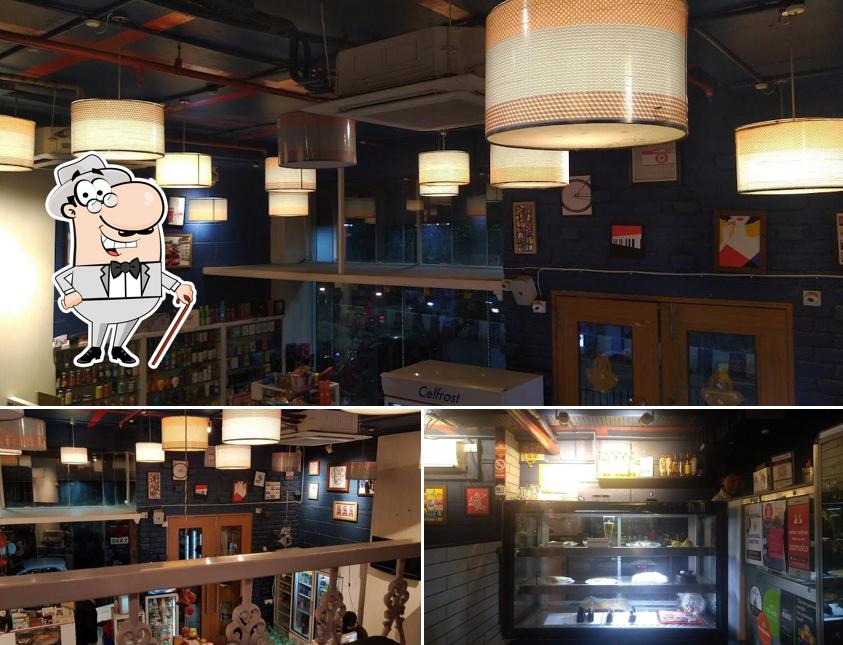 The restaurant's exterior and interior