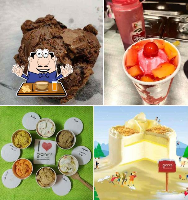 Food at Gianis - Ice cream, shakes & sundaes