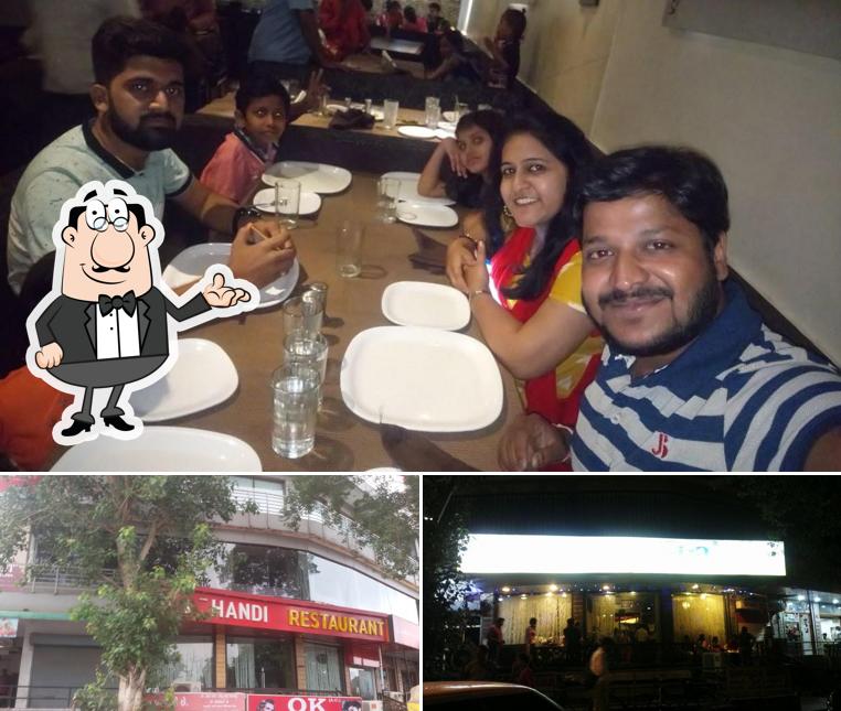 This is the photo displaying interior and food at HANDI RESTAURANT
