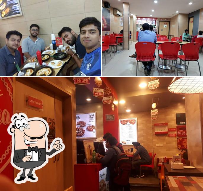 The interior of Pizza Hut Marris Road, Aligarh