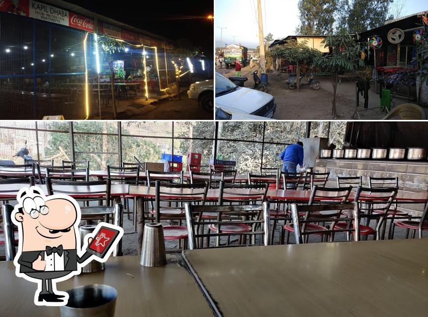 Kapil Dhaba is distinguished by exterior and interior