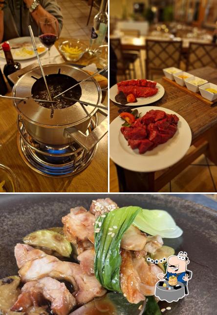 Platti al Restaurant Les Grangettes