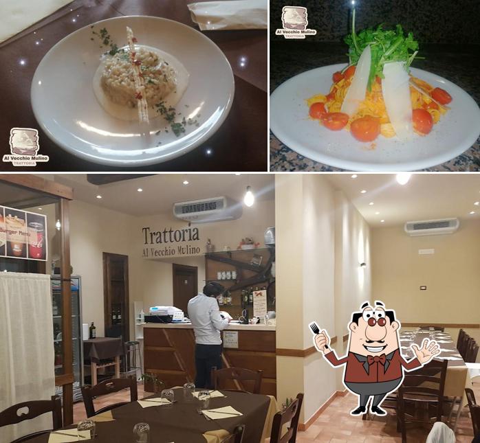 Platti al Trattoria Al Vecchio Mulino