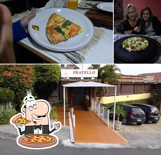No Pizzaria Fratello, você pode desfrutar de pizza