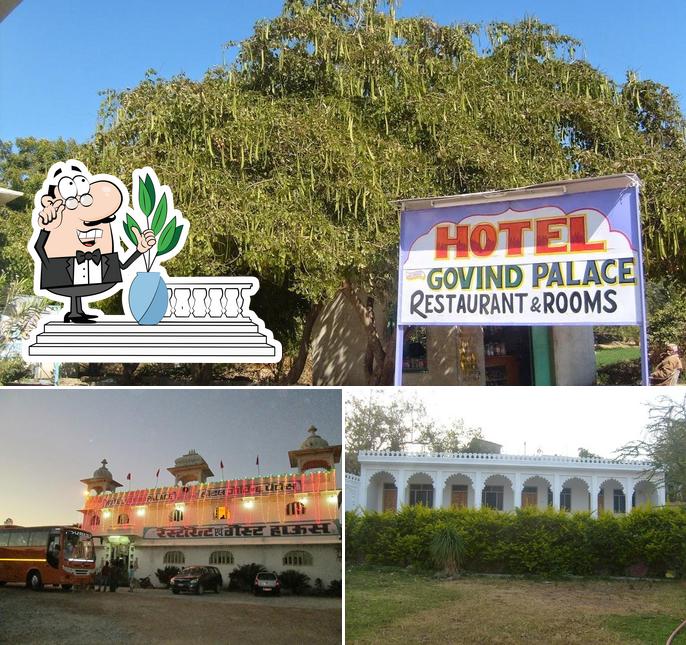 The exterior of Hotel Govind Palace and Restaurant