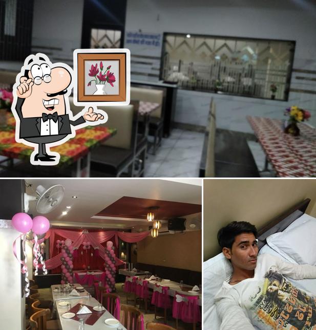 The interior of Hotel Vikrant And Vikas Restaurant Best Restaurant In Beawar Best Veg-Restaurant In Beawar