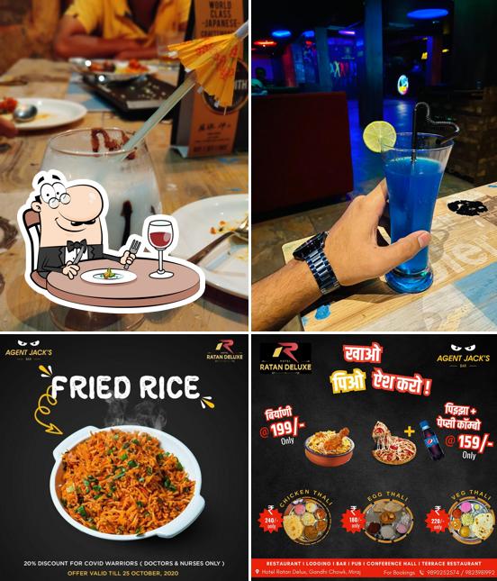 Food at Agent Jacks Bar Miraj