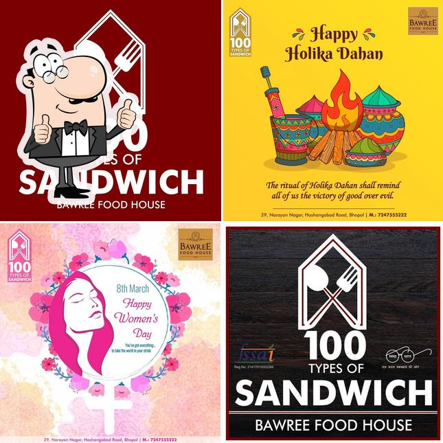 Here's a pic of 100 Sandwich - Bawree Food House