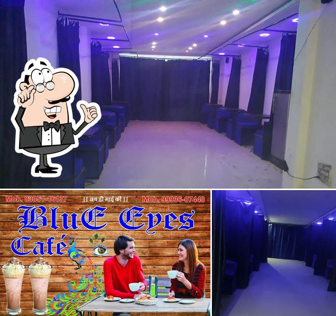 The interior of Blue Eyes Couple Cafe Indore