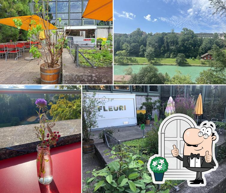 Gli esterni costituiscono una caratteristica importante di Cafébar Fleuri