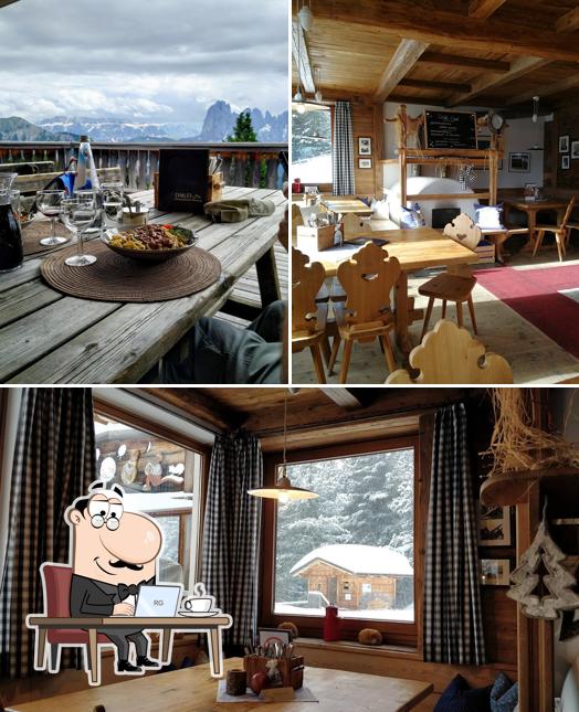 Gli interni di Chalet Resciesa