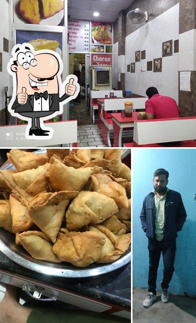 Look at this image of Charan Dass Samose Wale