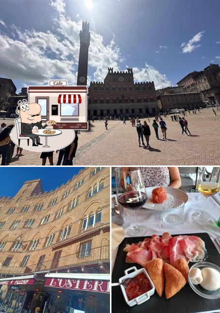 Goditi la vista dall'area esterna di Gran Caffè Siena