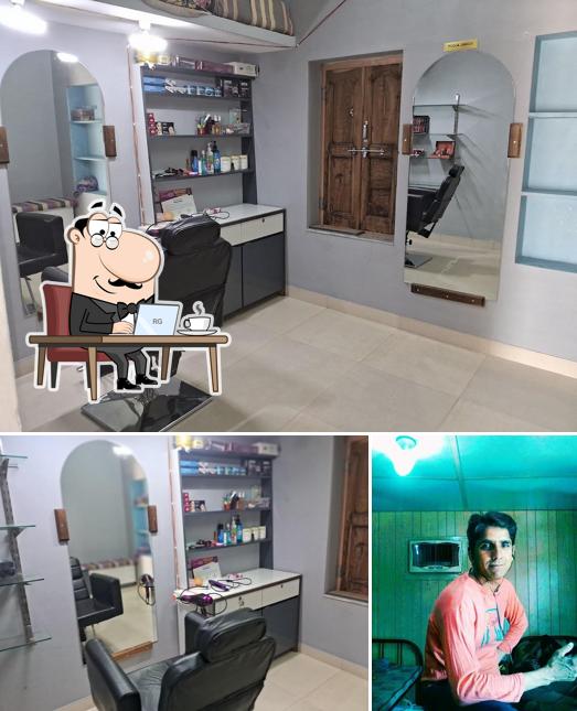 The interior of Samraat Hotel