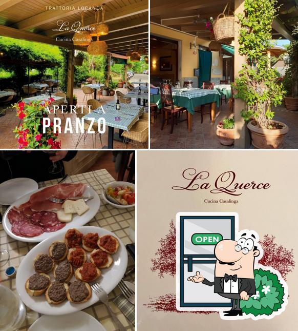 Gli esterni di Trattoria la Querce