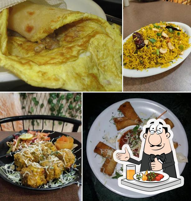 Omelette and spring rolls at Roti N Fast Food Family Restaurant