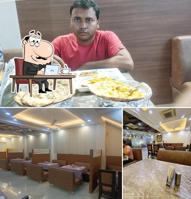 The interior of Sukh Sagar Restaurant
