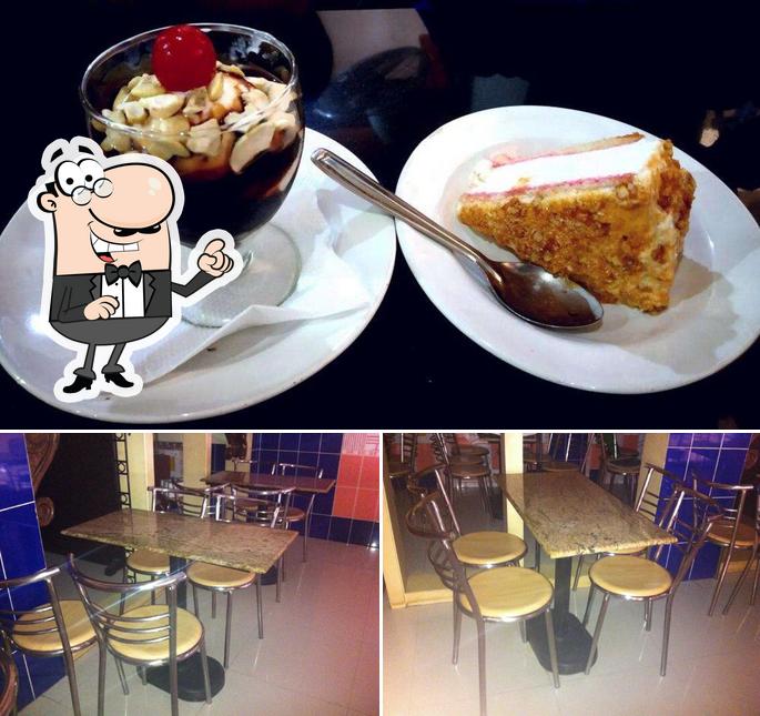 The photo of Kalpana Ice Cream’s interior and dessert