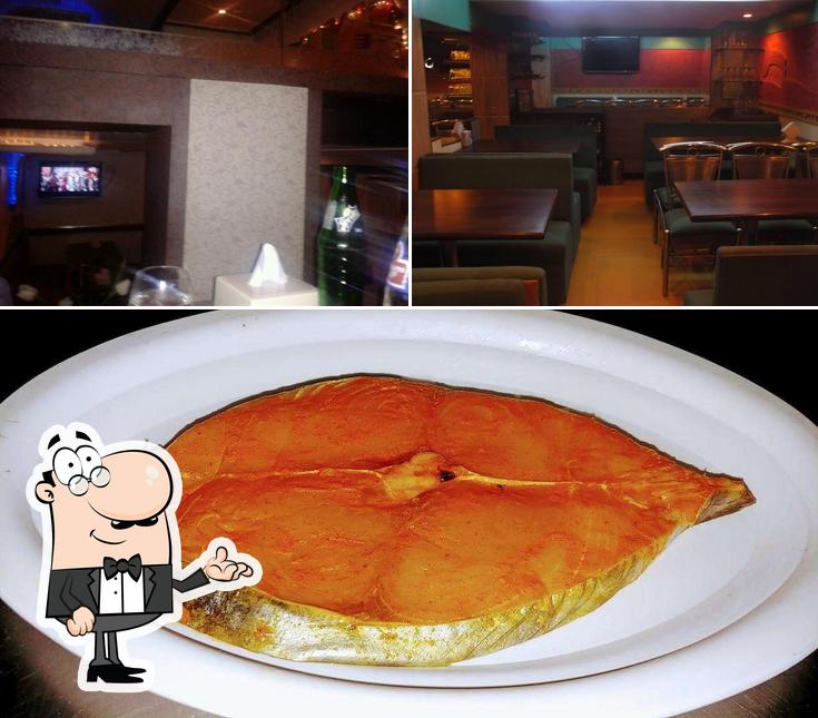 Check out the photo showing interior and food at Hotel Mahesh Annexe