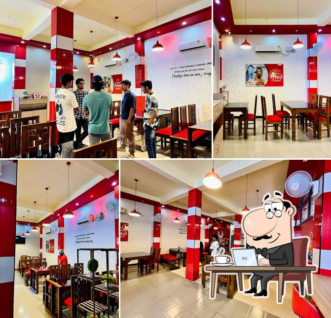 The interior of Chiqby Fried Chicken Pravinkoodu The interior of Chiqby Fried Chicken Pravinkoodu