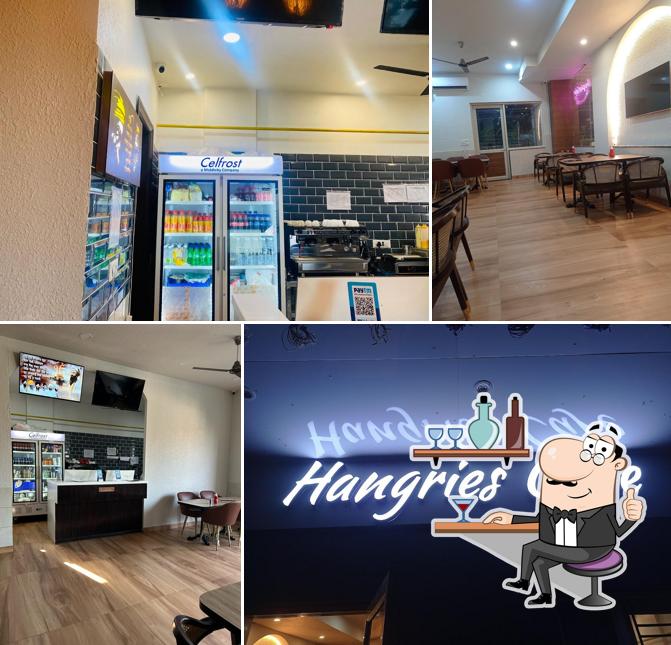 The interior of Hangries cafe