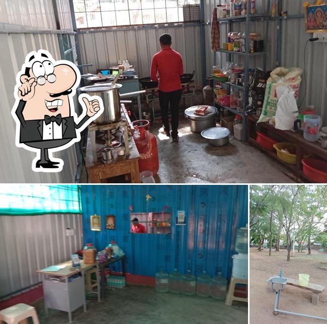 Among different things one can find interior and exterior at Sri Vinayaka Canteen