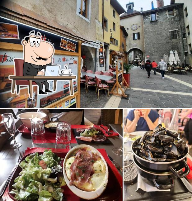 Installez-vous à l'une des tables de Restaurant La Yaute