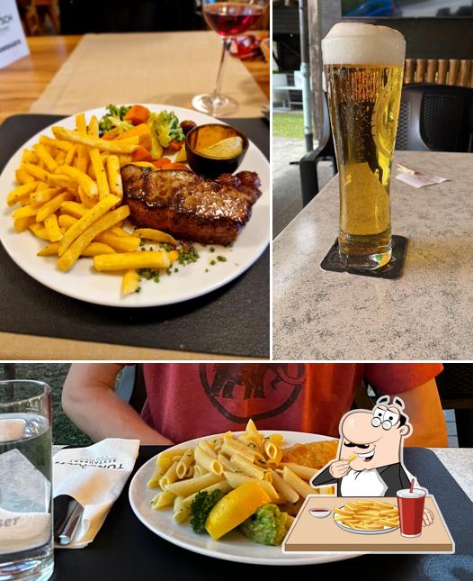 Patatine fritte al Restaurant Camping Tunetsch
