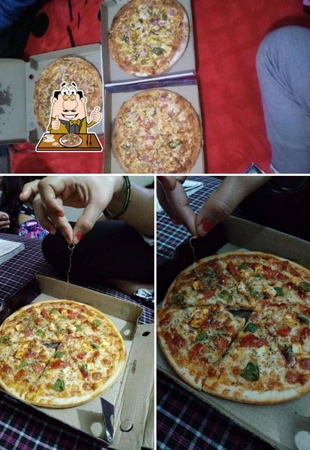 Pick various types of pizza