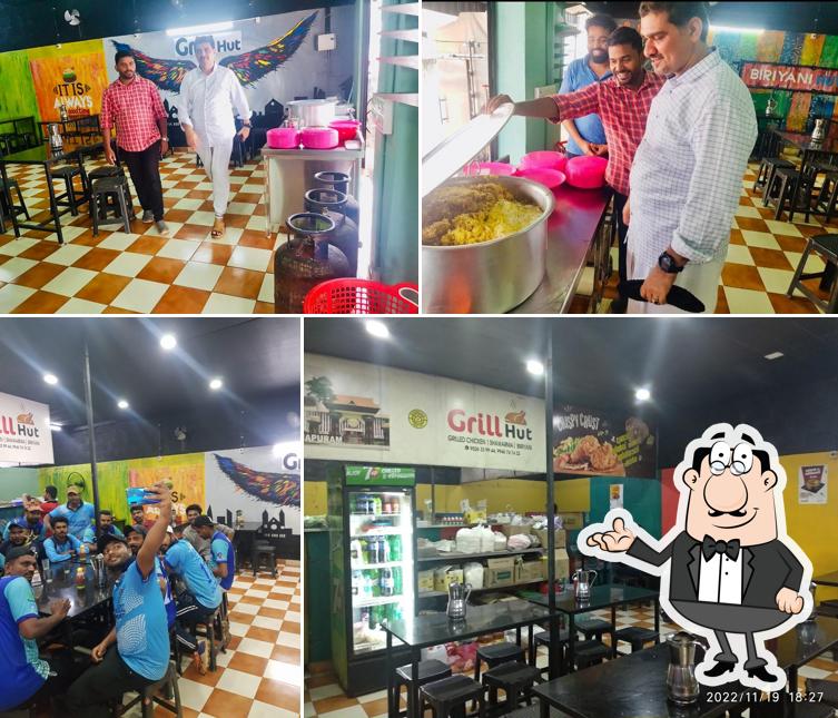 The interior of Grill hut biriyani center