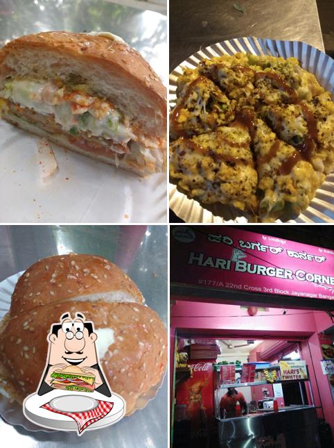 Pick a sandwich at Hari Burger Corner