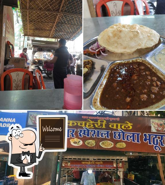 Look at this photo of Kachahri Vaale Rajkumar Chole bhature, kulche, missi rice and kheer etcvalw