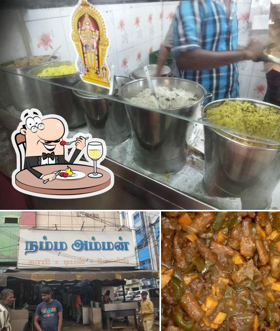 The photo of food and exterior at Namma Amman