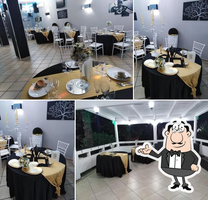 Gli interni di Osteria del re