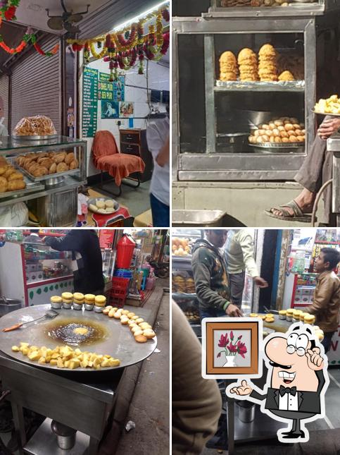 The interior of Ram Chaat Bhandar