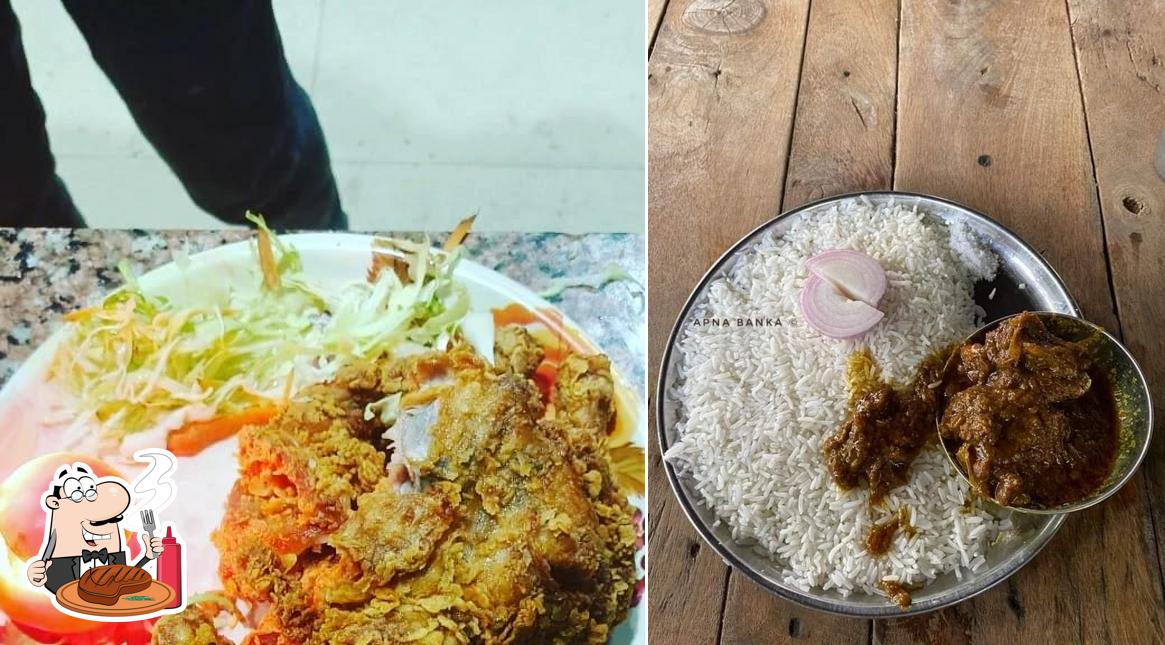 Pick meat meals at Royal fried chicken (R F C)
